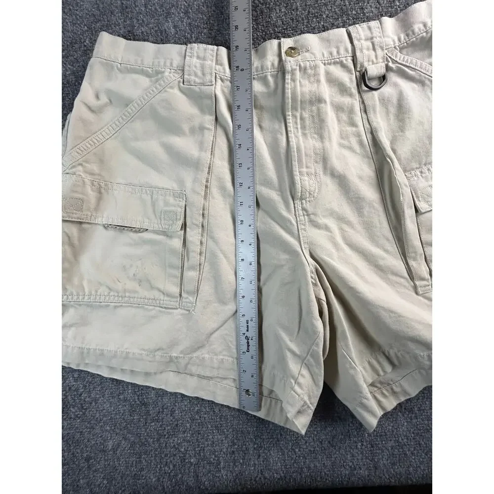 Columbia Sportswear Men's Cargo Shorts Khaki Cotton Size XL 7L Utility